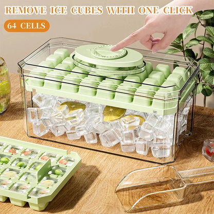 PP material ice cube tray with quick release design for easy demolding