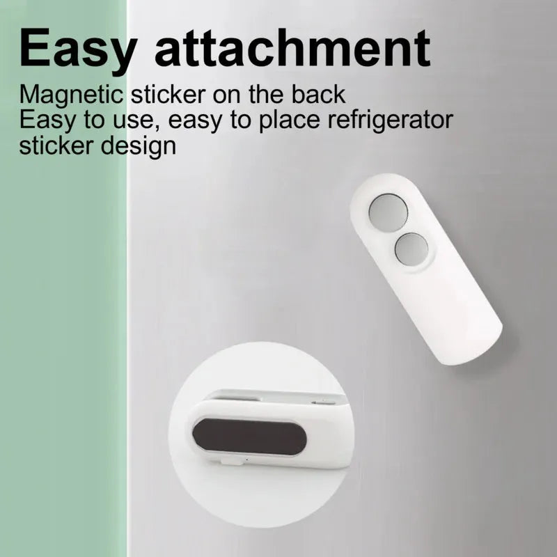 Blue and white handheld USB rechargeable heat sealer with cutter for sealing chip bags