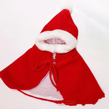 Cloth pet shawl for small dog or cat in red, green, or elk colour, sizes S M L.