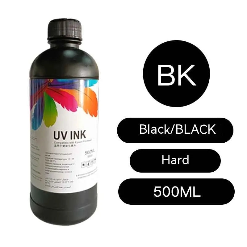 500ml bottle of Epson UV ink for XP600 and TX800 printers in eight colours