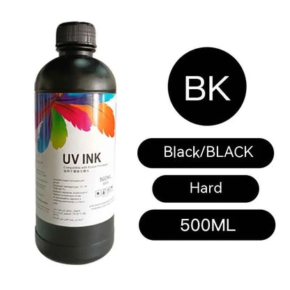 500ml bottle of Epson UV ink for XP600 and TX800 printers in eight colours