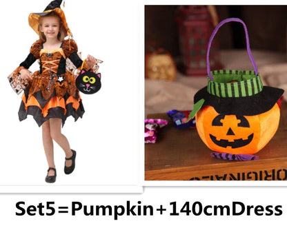 A high-quality, stylish princess costume in various sizes perfect for Halloween dress-up and creating magical memories