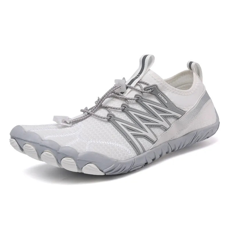 Indoor fitness training shoes with non-slip rubber soles and mesh lining in multiple colour options