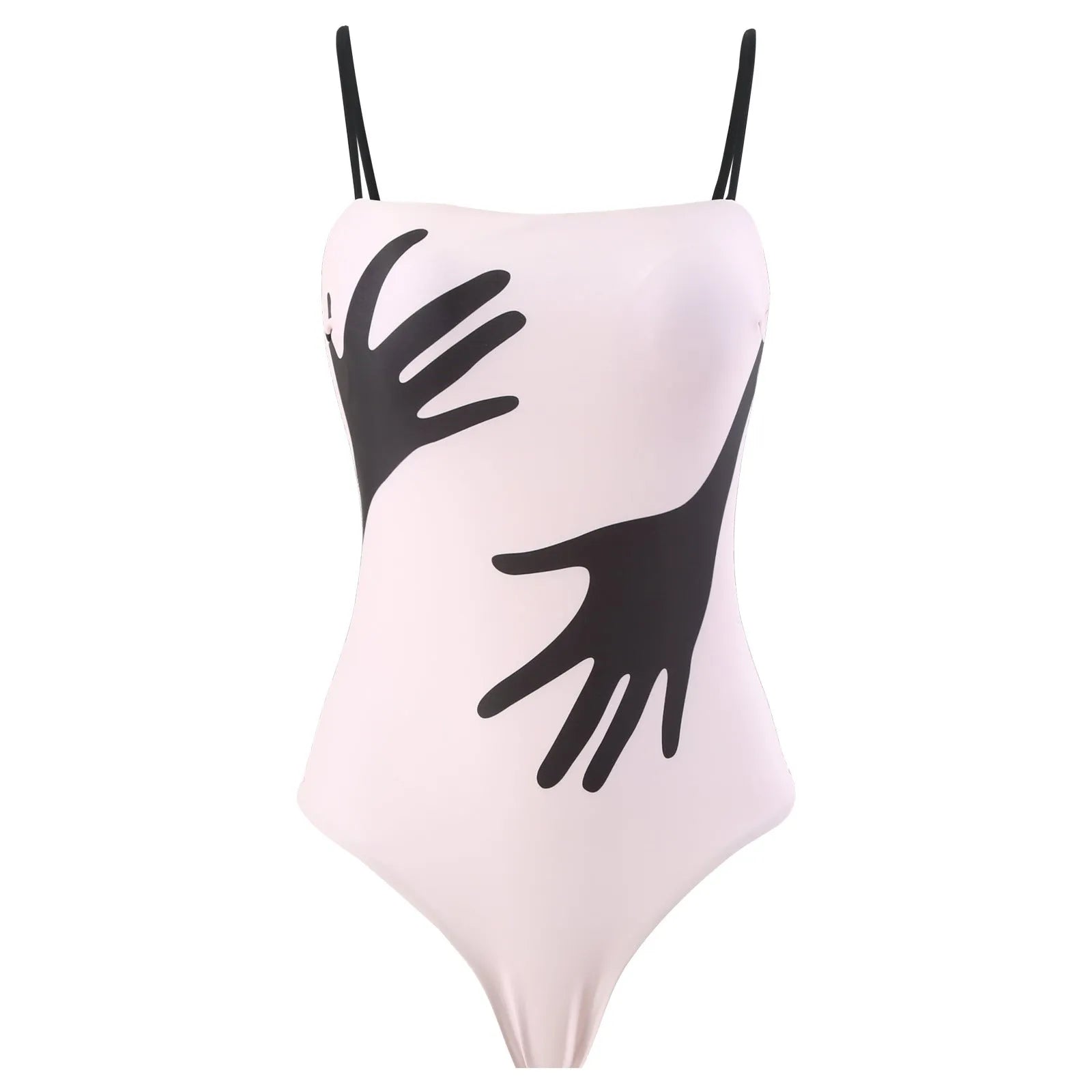 Women's two-piece bikini swimsuit with attached tulle skirt in polyester fabric