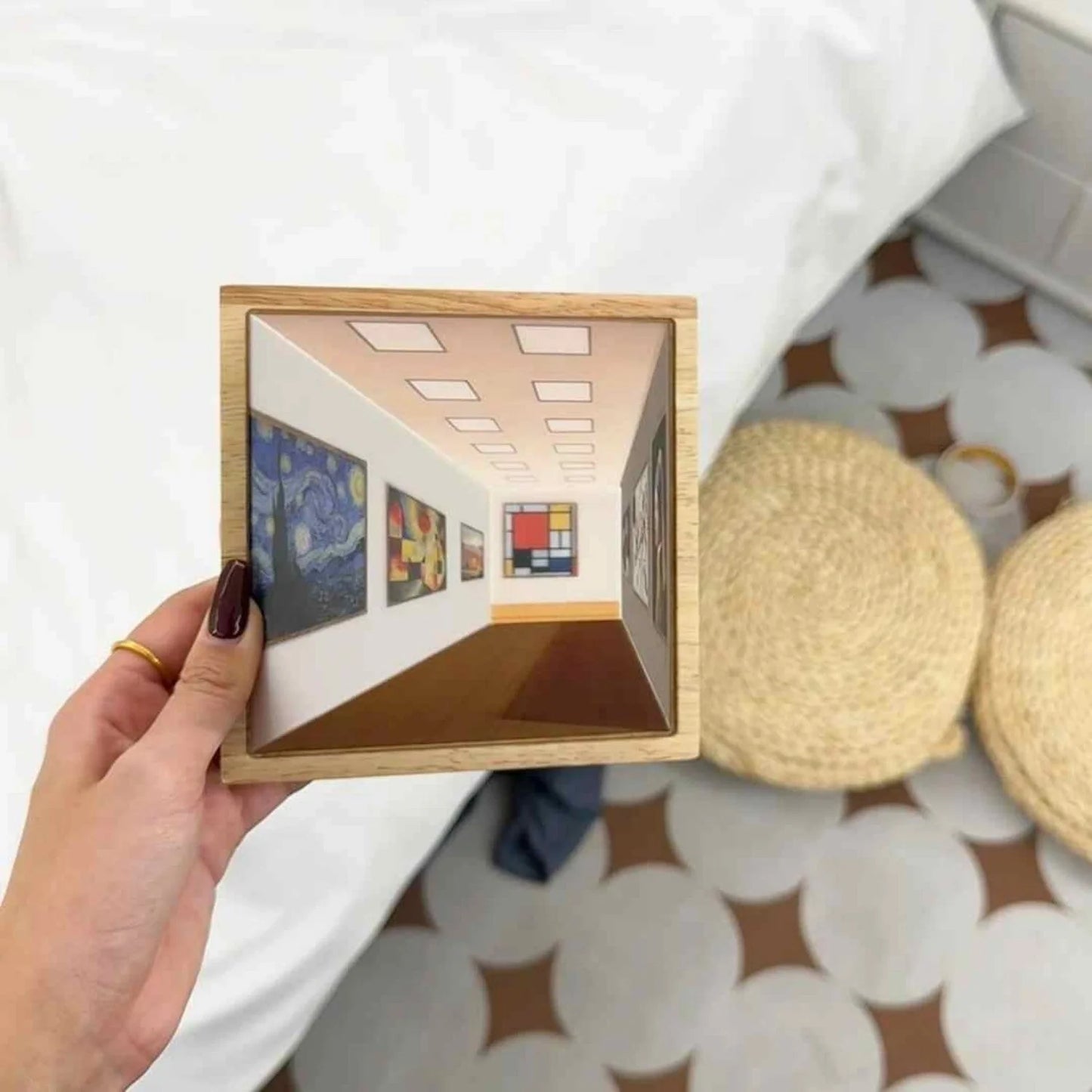 3D Illusion LED Night Light with hand-painted illustrations, perfect for home decor or as a unique gift.