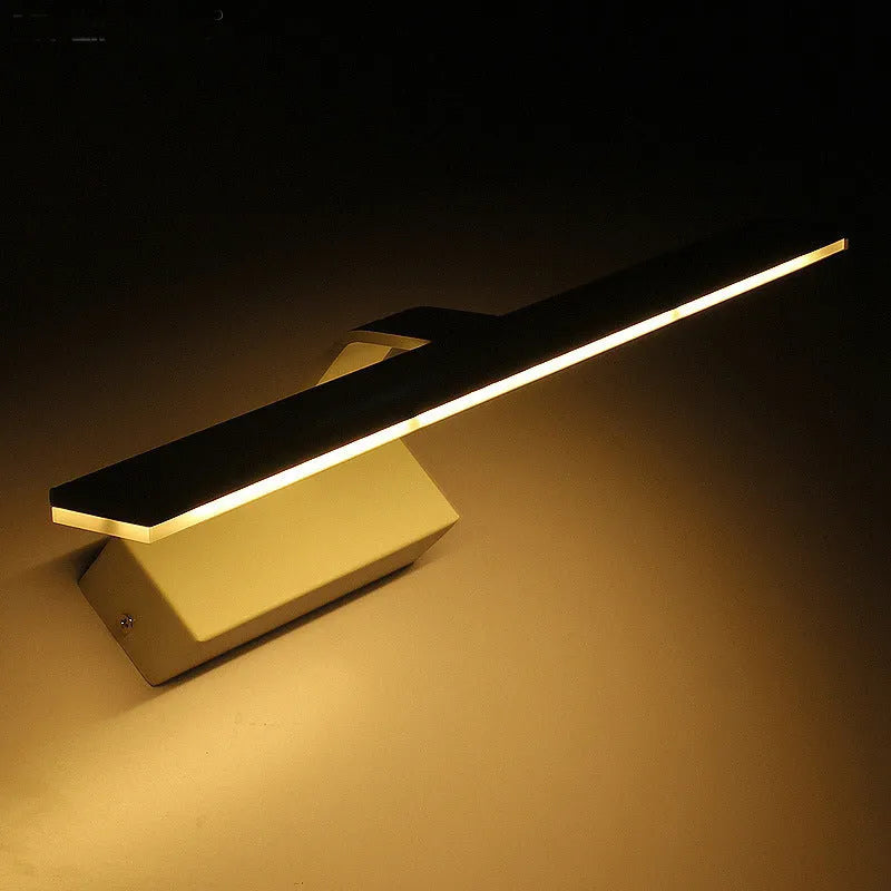 White LED mirror headlight with three-colour dimming for bathroom wall mounting, 520mm length