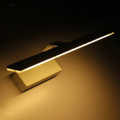 White LED mirror headlight with three-colour dimming for bathroom wall mounting, 520mm length