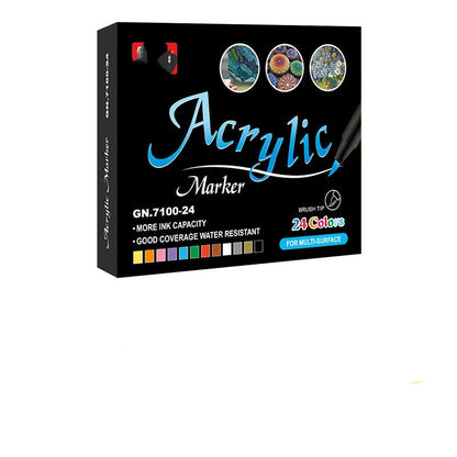 Hand pen body painting DIY graffiti set with 16.5cm plastic pens in a colour box