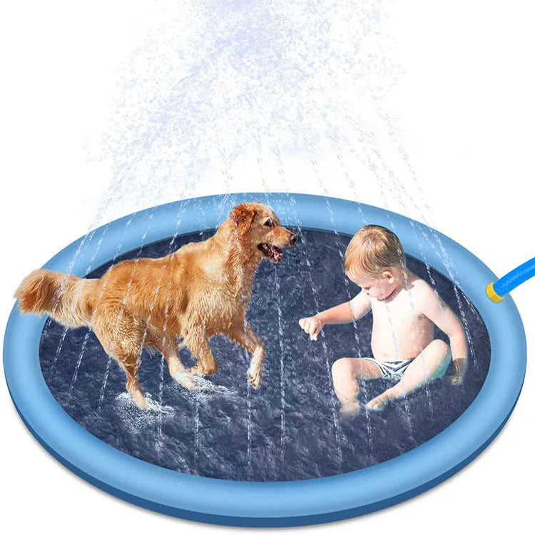 Splash Pad for Kids and Pets - Durable, Non-Slip Outdoor Water Play Mat for Refreshing Backyard Fun
