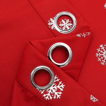 Short hole-free snowflake pattern shade cloth curtain in polyester fabric with modern simplicity style
