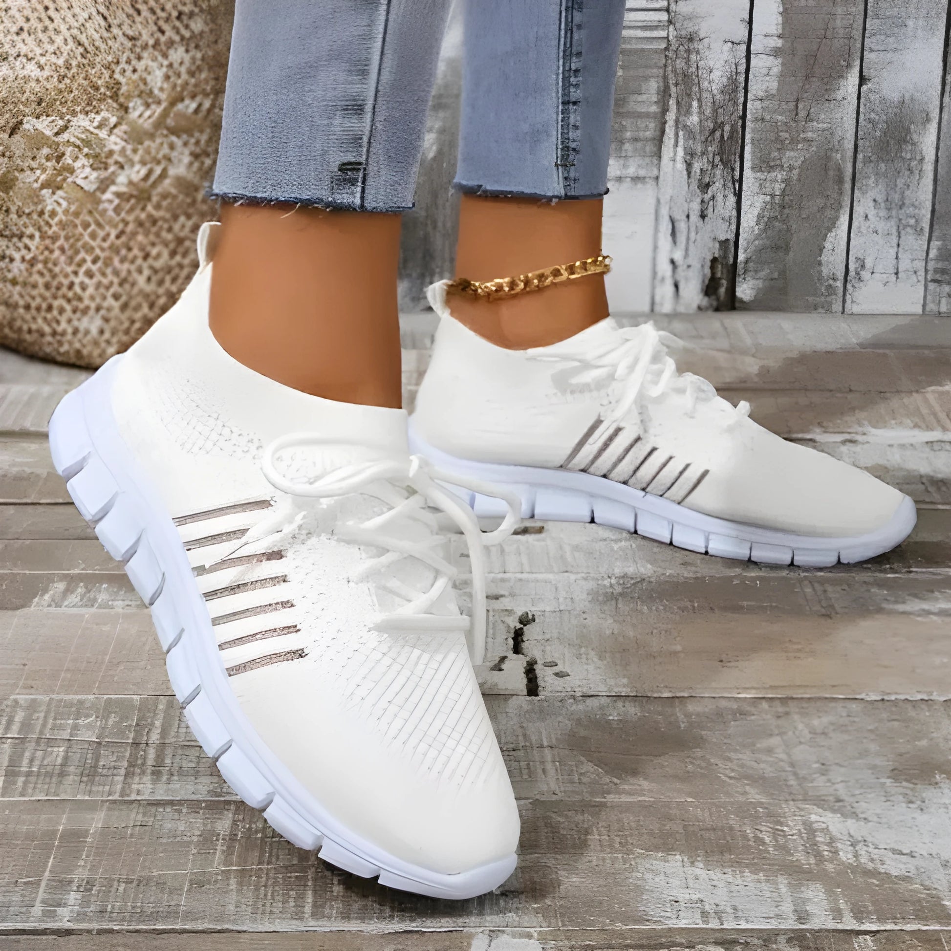 Women's lace-up platform sneaker in multiple colours with a low-top profile and rubber sole.