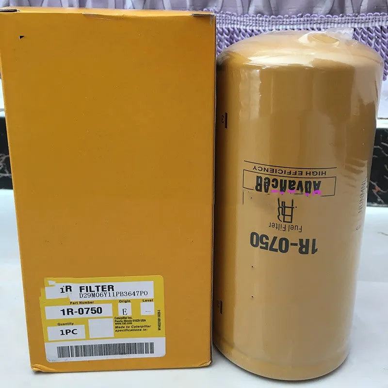 1R-0750 fuel filter element with filter paper construction for anti-fuel oil