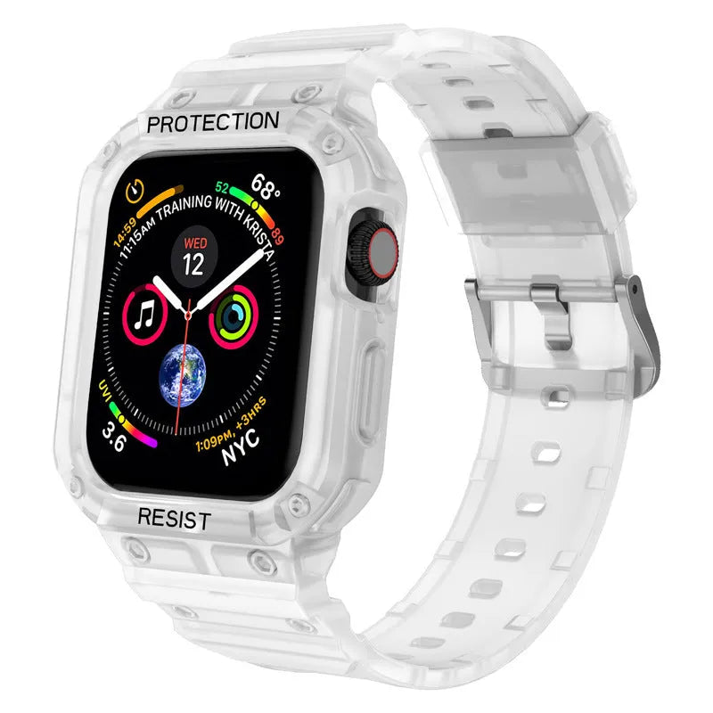 Soft TPU Apple Watch Series 8 compatible sport strap in multiple colours for 38mm and 42mm models