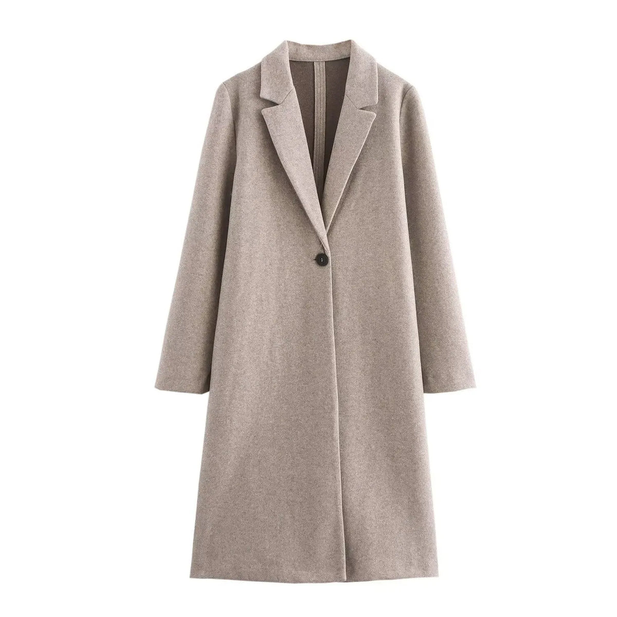 Women's long sleeve polyester jacket in solid colour, regular fit, sizes XS to L