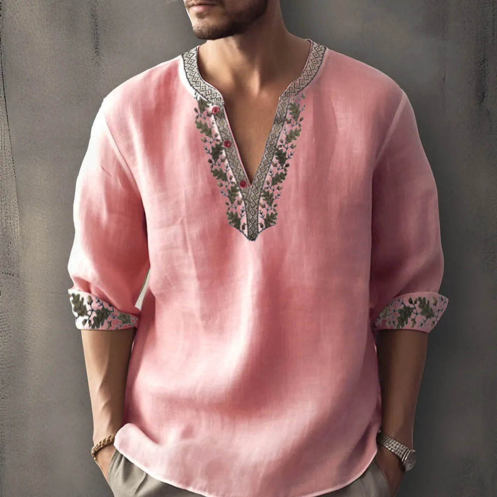 British style bamboo hemp t-shirt with digital thermal transfer stripe pattern in multiple colour options
