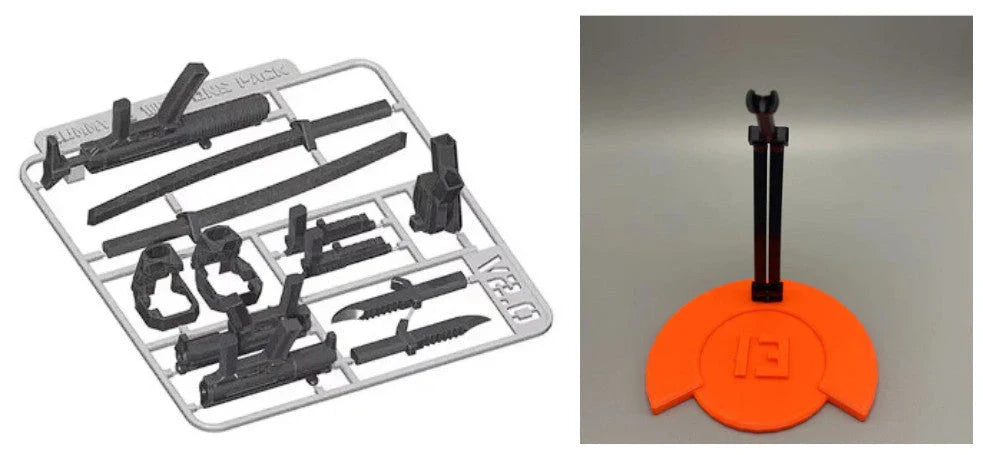 Versatile multi-jointed robotic action figure with customizable posing and design capabilities