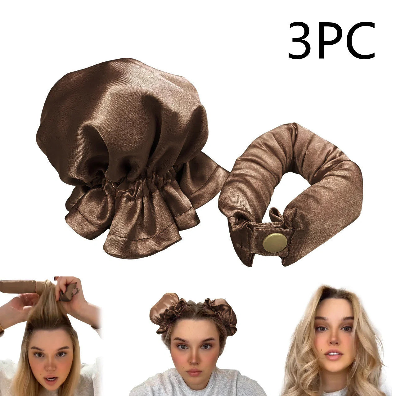 Heatless Curl Stick with cloth cover for safe, no heat hair styling