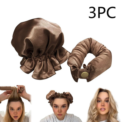 Heatless Curl Stick with cloth cover for safe, no heat hair styling