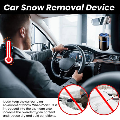 Compact car windscreen defroster tool measuring 5.6 by 6.8 cm for vehicle ice removal