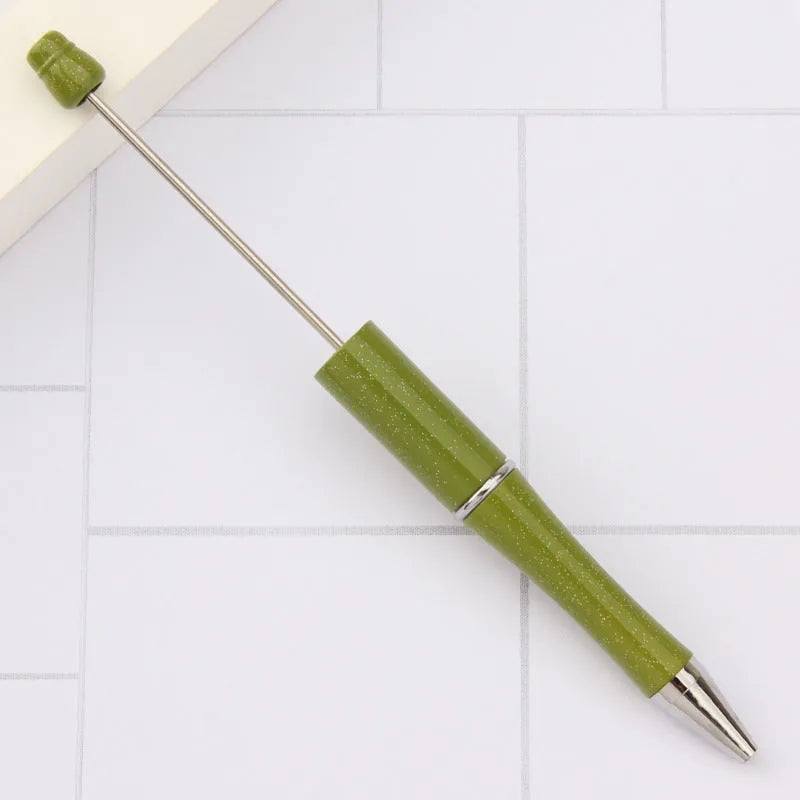Rotating bead ballpoint pen in gradient colour with ABS plastic and steel wire construction