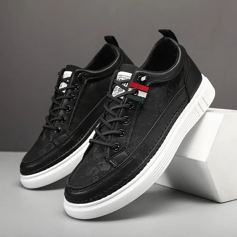 Men's grey high-top canvas sneakers with bandage dress style and rounded toe on PVC sole