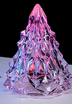 Iceberg-shaped LED night light with crystal construction and 7 colour options measuring 15cm height