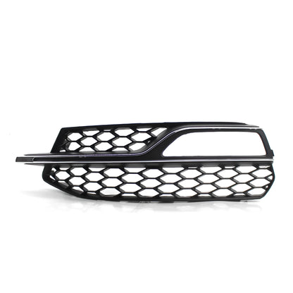 Black ABS plastic fog lamp grille for 2013-2016 Audi A3 Sport and S3 front bumper.