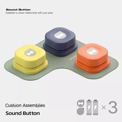4 Colors Pet Communication Button for dogs and cats, durable ABS plastic, easy to use