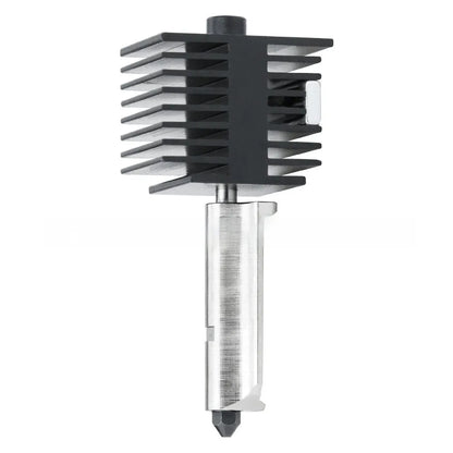 Hardened steel hot end nozzle assembly with black silicone sleeve for Bambu Lab A1 Mini 3D printer