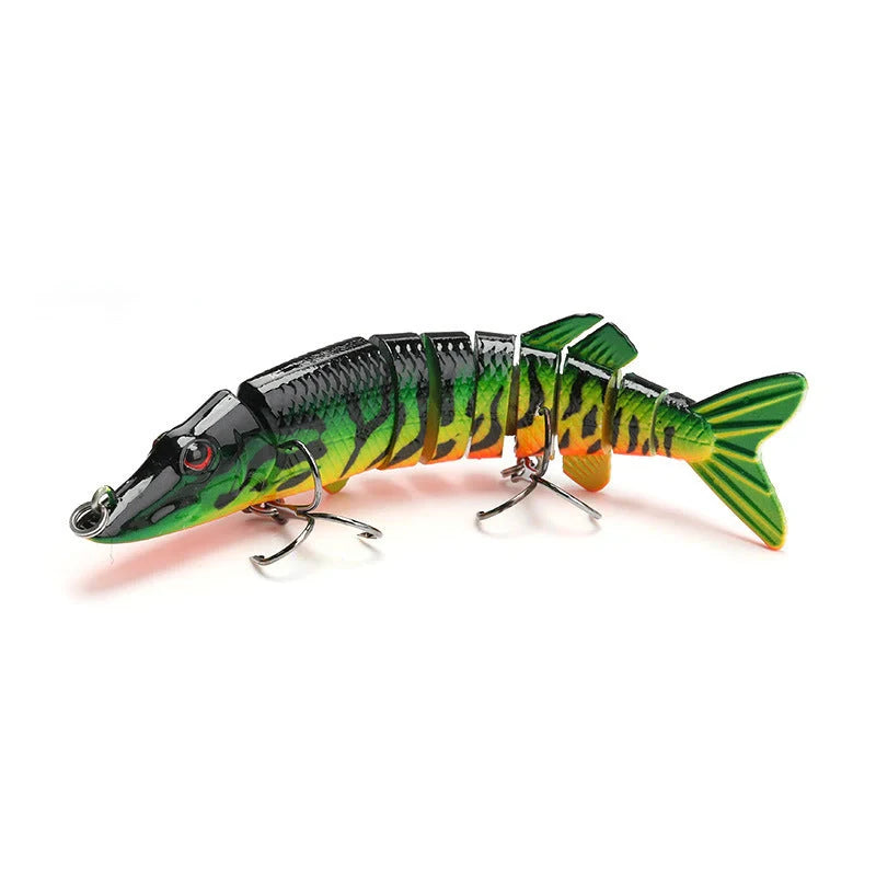 Versatile multistage bionic fishing lure with sleek hydrodynamic profile and mesmerizing flashing action for superior fish-attracting power