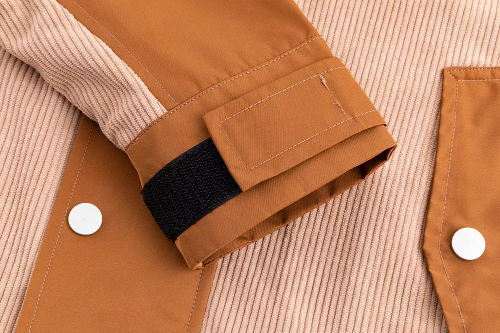 Men's coffee-colored outdoor assault suit with rainproof and windproof features