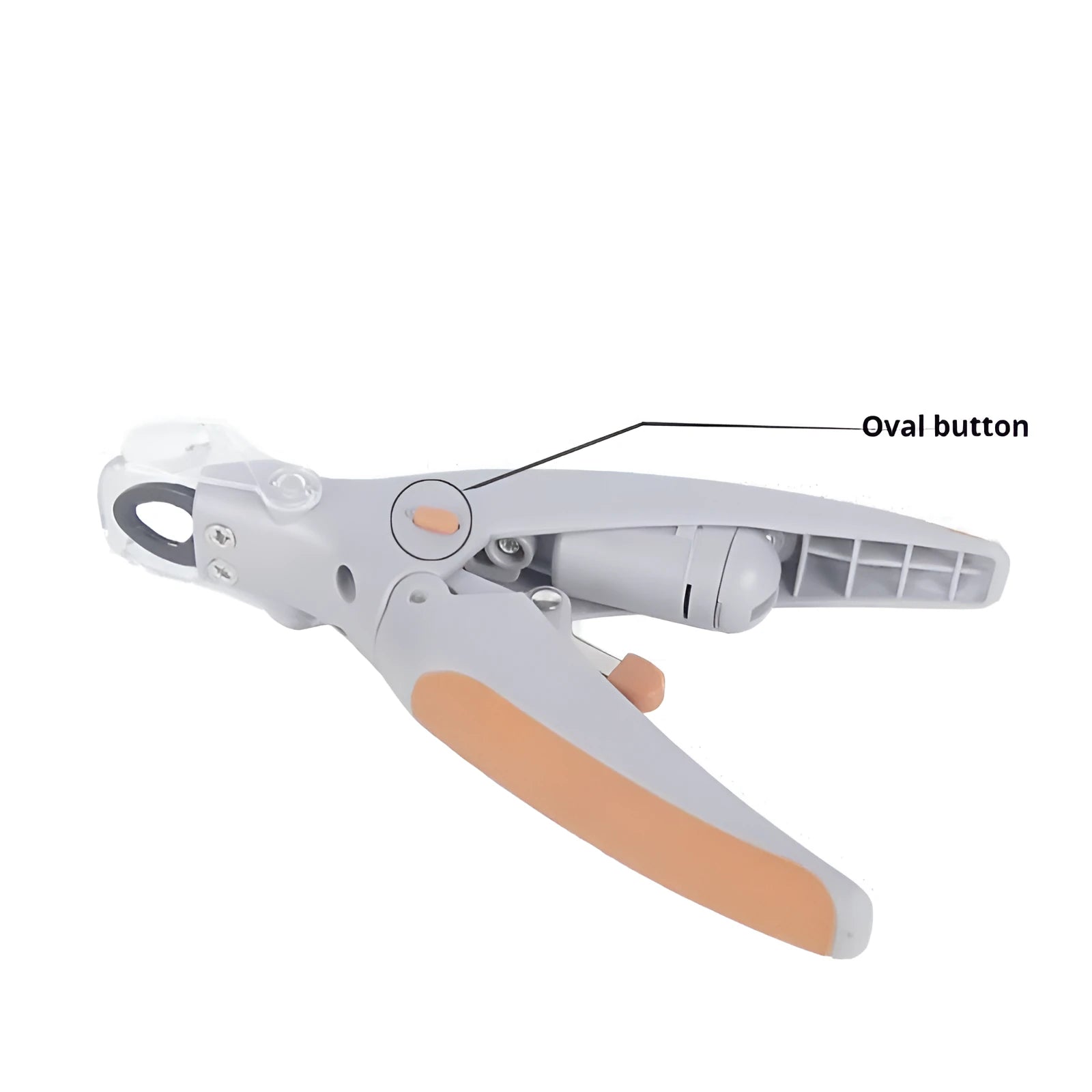 LED dog nail trimmer with blood line indicator on blister card packaging