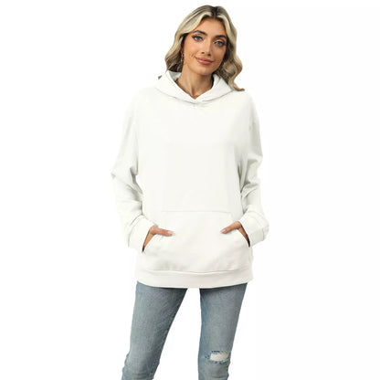 Casual Hooded Pocket Sweatshirt for Women in various colors