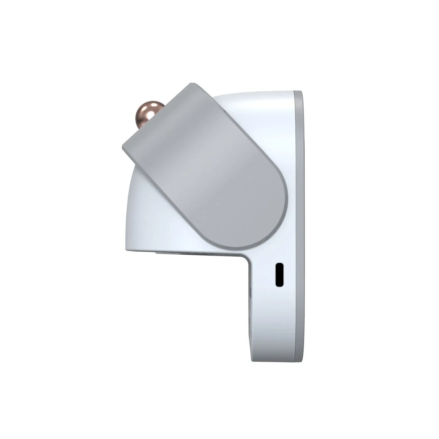 White wall-mounted smart toothbrush steriliser holder with UV disinfection and USB charging port