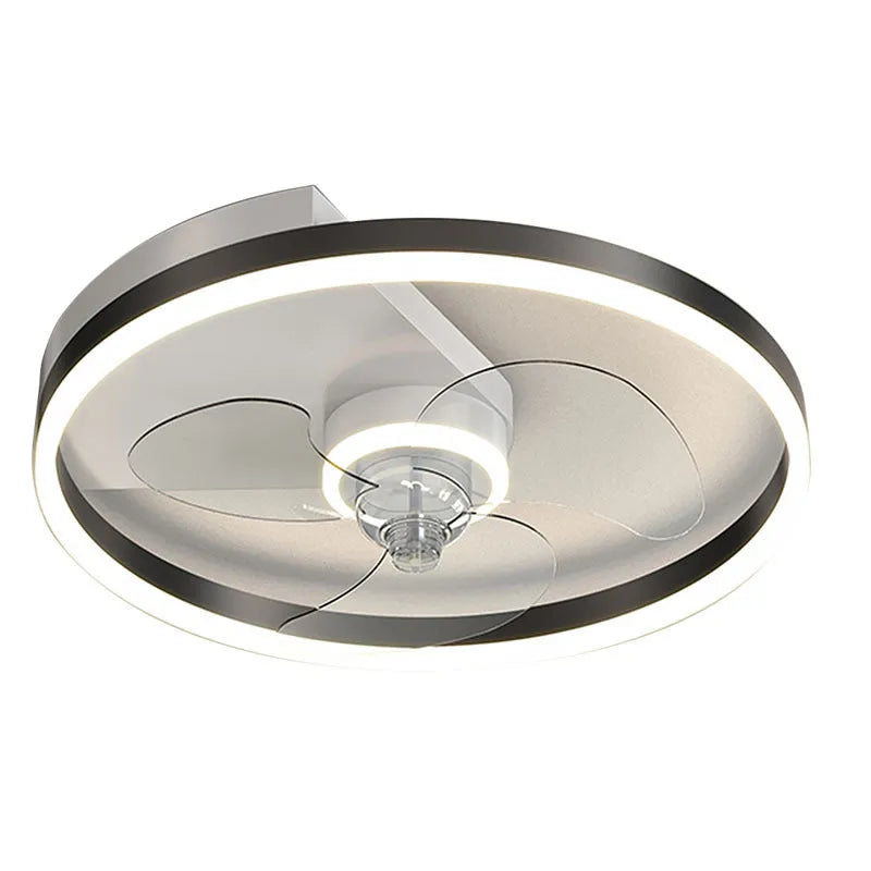 Landi modern Nordic-style LED ceiling lamp with fan for children's rooms, iron construction