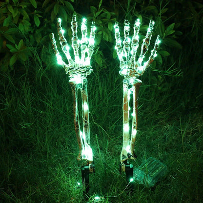 LED light-up skeleton arm hand for Halloween decorations in various colors