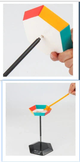 Children's educational gravity balance training board game with buckle mechanics and 28×13×8cm plastic design