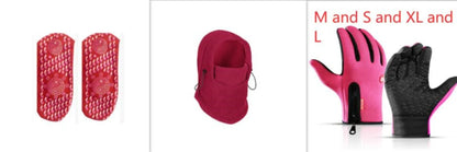 A versatile windproof ski hat with an integrated face mask and neck gaiter, providing complete protection from the elements during outdoor activities.