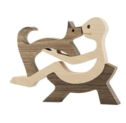 Wooden Nordic Style Animal Ornament for office desk decoration