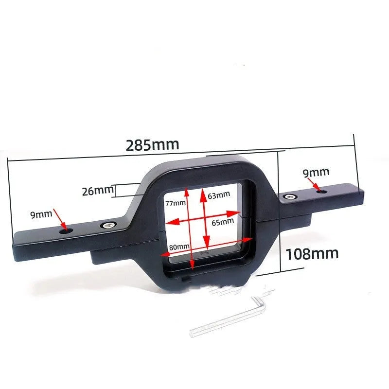 Black aluminium alloy LED light mounting bracket for Jeep Wrangler off-road vehicles