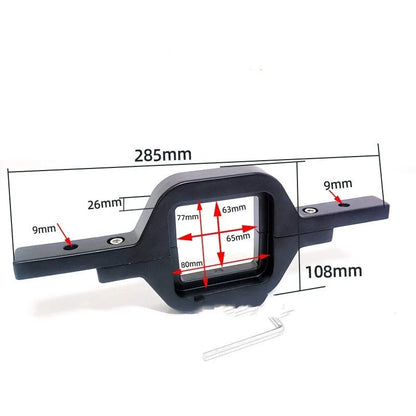 Black aluminium alloy LED light mounting bracket for Jeep Wrangler off-road vehicles