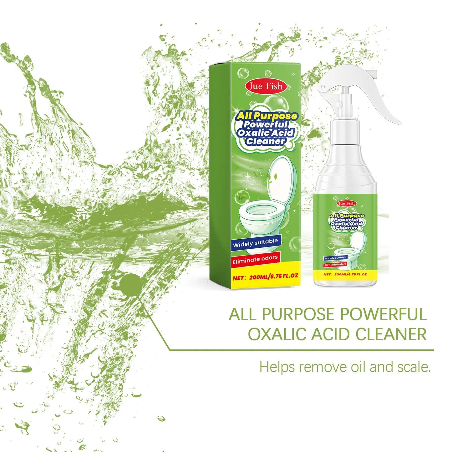 200ml household grease cleaning spray bottle with measurement markings