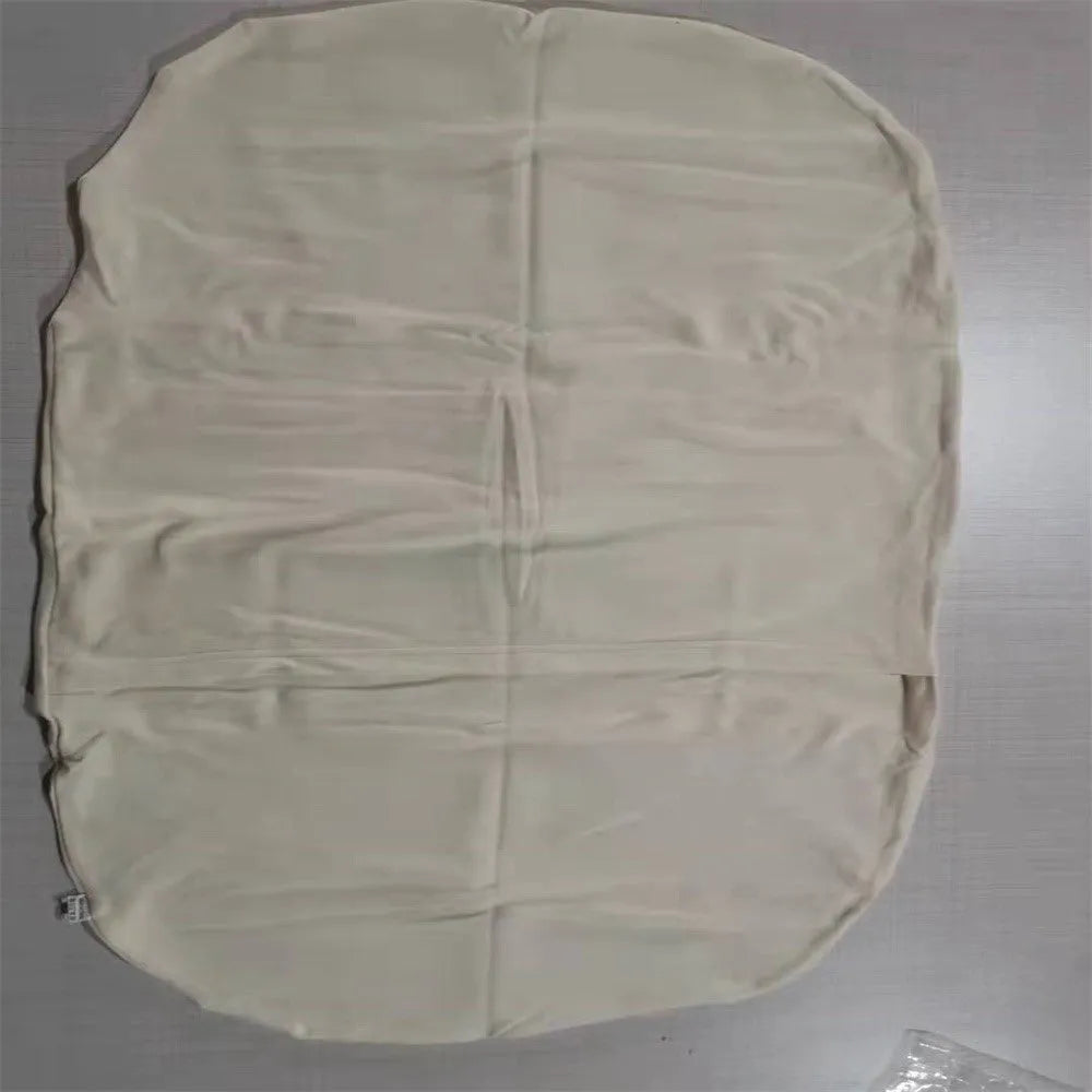 Beige portable cotton baby nest crib measuring 75 by 45 centimetres for newborn infants