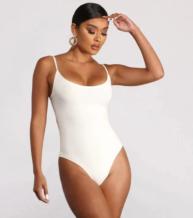 Sexy backless one-piece swimsuit in various vibrant colors with adjustable straps for a flattering fit