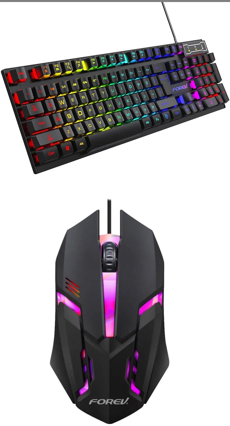 Black portable 104-key gaming keyboard with backlight showing compact design and 1.5m cable