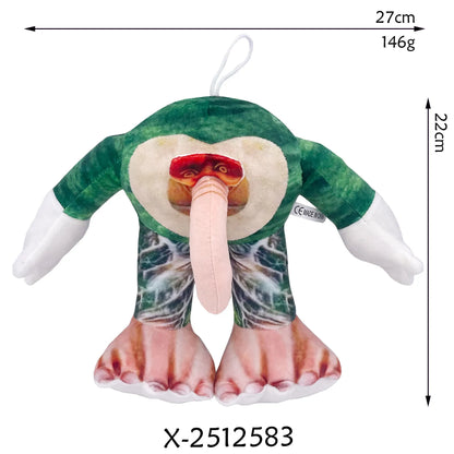 Shark figurine peripheral cotton plush toy in a humorous animal character design
