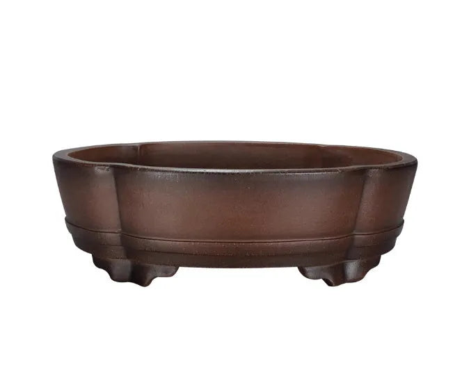 Rectangular purple clay flower pot measuring 50x39x16cm with classical design for indoor and outdoor plants