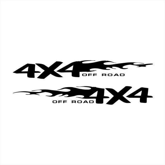 Car body reflective sticker featuring the Fire Totem striped design in a range of colours including reflective white, for off-road vehicle decoration and added visibility, available in multiple size options to suit different vehicle panels.