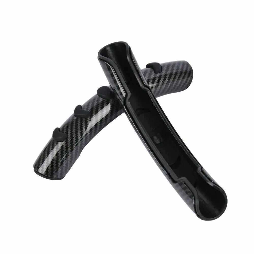 Carbon fibre black steering wheel anti-skid sleeve for 38cm diameter wheels in car interior