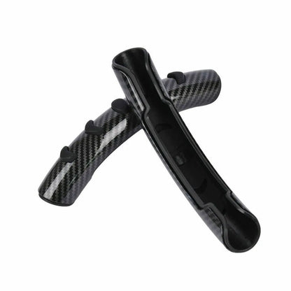 Carbon fibre black steering wheel anti-skid sleeve for 38cm diameter wheels in car interior
